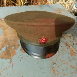 Casquette de combat en bonne état feutre armée russe guerre froide 1959