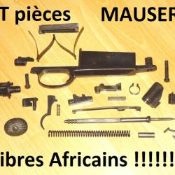 LOT de pièces MAUSER pour calibres gibier Africain 416 Rigby 404 Rimless 375 HH mag ...-  (D25A83)