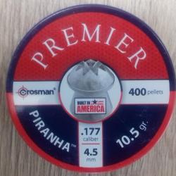 Plombs 4.5 mm crosman Piranha