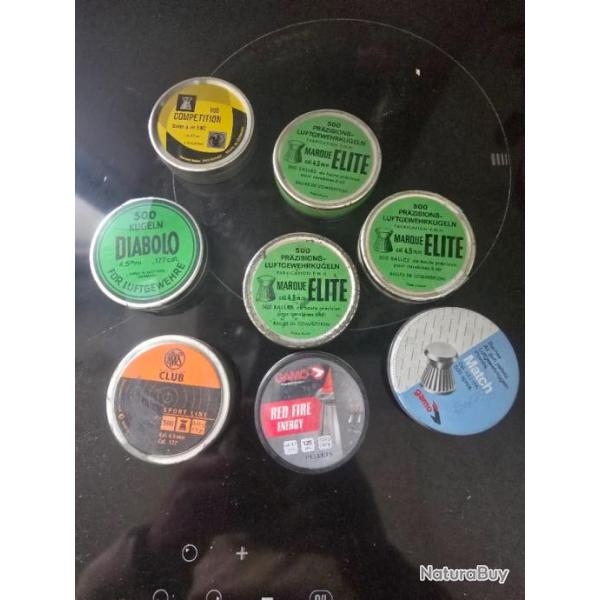 LOT plomb diabolo 4,5