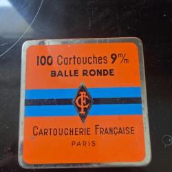 Boîte cartouche balles 9mm