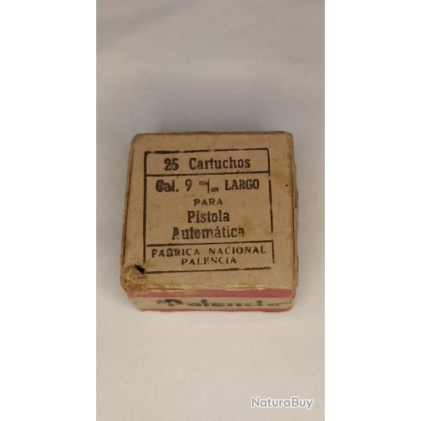 Boite munitons 9mm Palencia Espagne 1945 vide