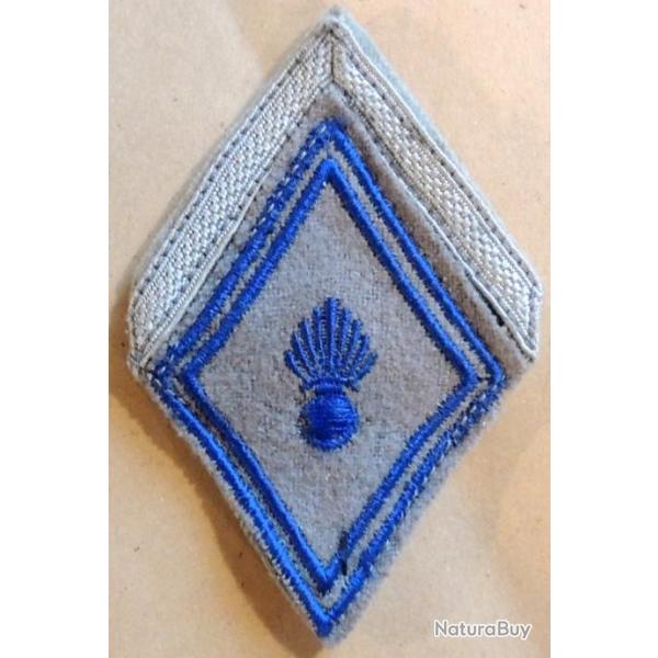 Patch  coudre losange mod 45 Matriel sergent appel (grenade bleue devrait tre argent)