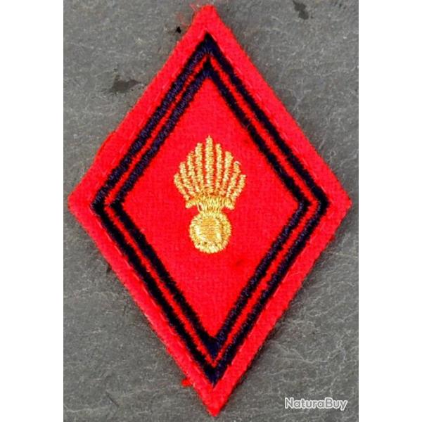 Patch  coudre losange mod 45 Grenade d'Artillerie sous-officier pour collection ne pas porter.