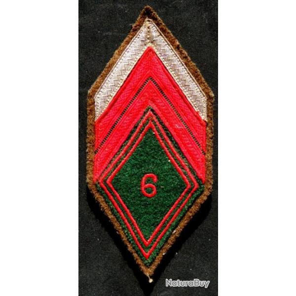 Patch losange mod 45 6 Rgiment TRAIN Caporal-Chef pour collection ne pas porter.