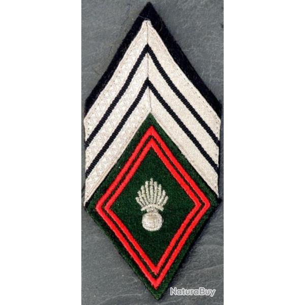 Patch losange mod 45 TRAIN Sergent-Chef pour collection ne pas porter.