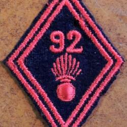 Patch losange mod 45 92 RI (avec velcro) pour collection ne pas porter.