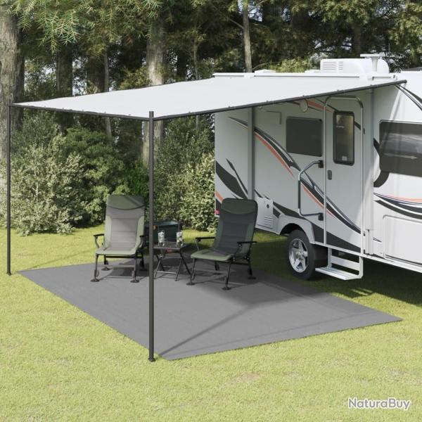 Tapis de tente gris clair 5x3 m alsavelo