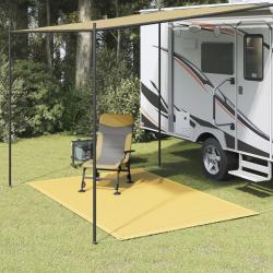 Tapis de tente beige 250x200 cm PEHD alsavelo