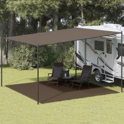 Tapis de tente 400x400 cm Marron alsavelo