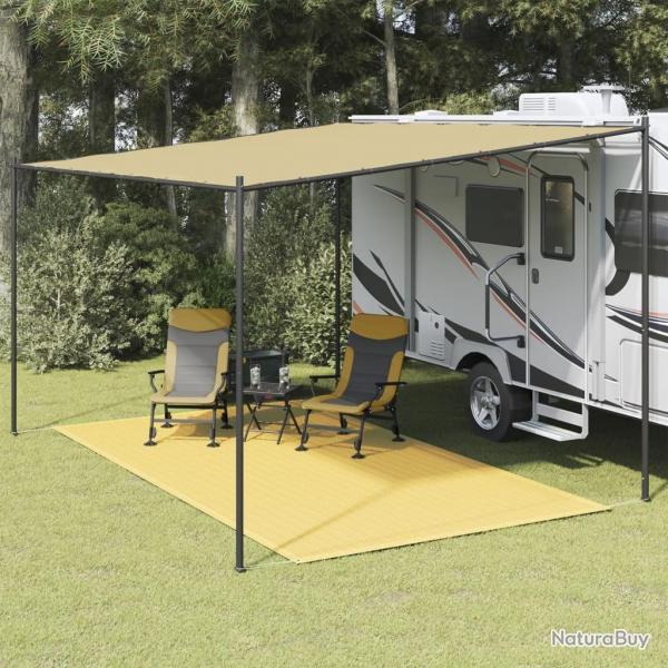 Tapis de tente 250x450 cm Beige alsavelo