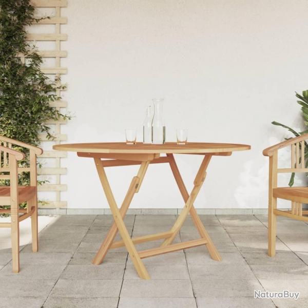Table pliable de jardin  110x75 cm bois massif de teck alsavelo