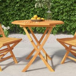 Table pliable de jardin 85x85x76 cm Bois de teck solide alsavelo