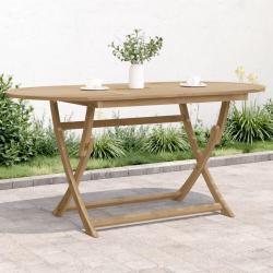 Table pliable de jardin 160x85x75 cm bois d'acacia solide alsavelo