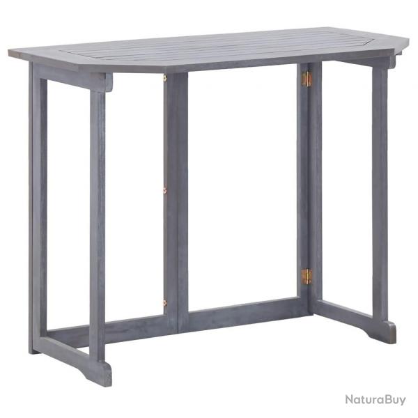 Table pliable de balcon 90x50x74 cm Bois d'acacia massif alsavelo