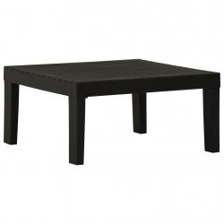 Table de salon de jardin Plastique Gris alsavelo