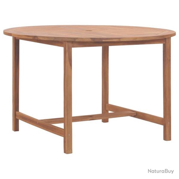 Table de salle  manger de jardin 110x75cm Bois massif de teck alsavelo