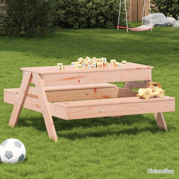 Table de pique-nique et bac  sable enfants bois massif douglas alsavelo