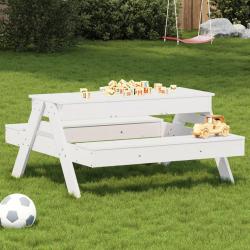 Table de pique-nique avec bac à sable pour enfants pin massif alsavelo
