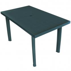 Table de jardin Vert 126 x 76 x 72 cm Plastique alsavelo