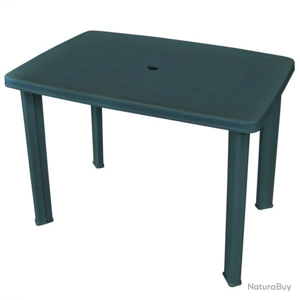 Table de jardin Vert 101 x 68 x 72 cm Plastique alsavelo