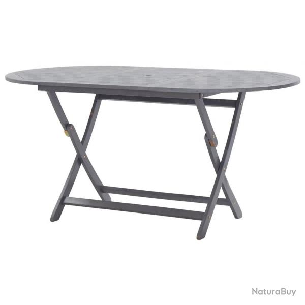 Table de jardin pliable 160x85x75 cm Bois d'acacia massif alsavelo