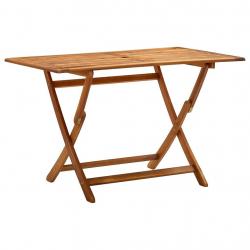 Table de jardin pliable 120x70x75 cm Bois d'acacia massif alsavelo