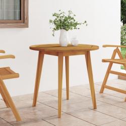 Table de jardin Ø85x75 cm Bois d'acacia solide alsavelo