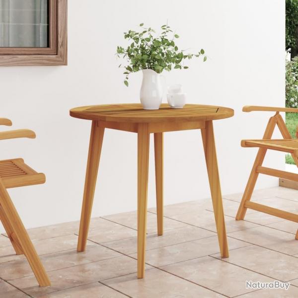 Table de jardin 85x75 cm Bois d'acacia solide alsavelo