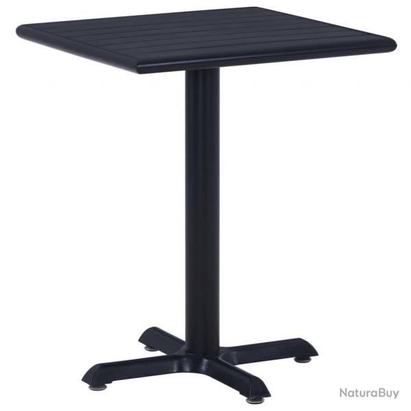 Table de jardin Noir 60x60x75 cm alsavelo