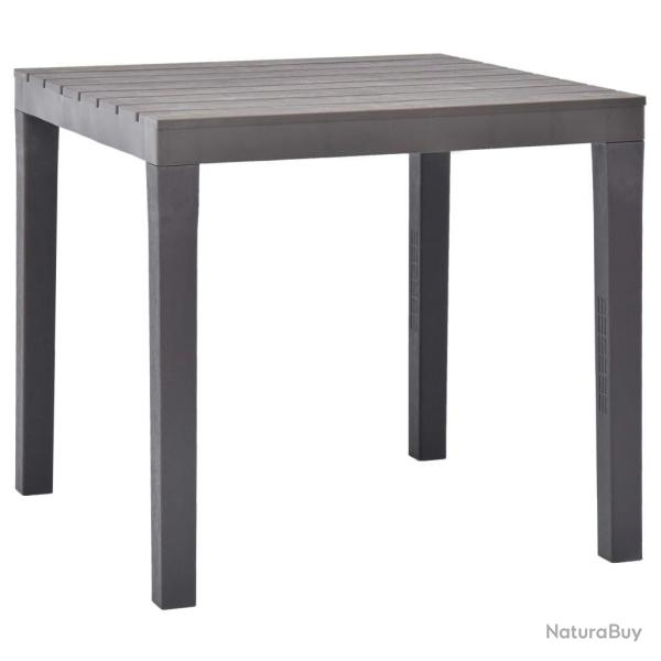 Table de jardin Moka 78x78x72 cm Plastique alsavelo
