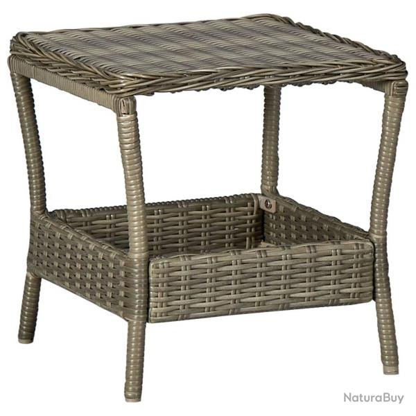 Table de jardin Marron 45x45x46,5 cm Rsine tresse alsavelo