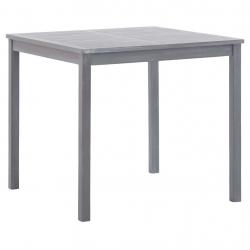 Table de jardin Gris 80x80x74 cm Bois d'acacia massif alsavelo