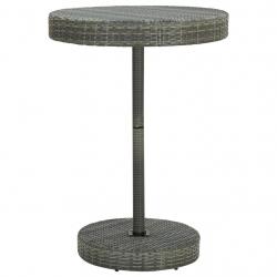 Table de jardin Gris 75,5x106 cm Résine tressée alsavelo