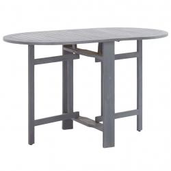 Table de jardin Gris 120x70x74 cm Bois d'acacia massif alsavelo