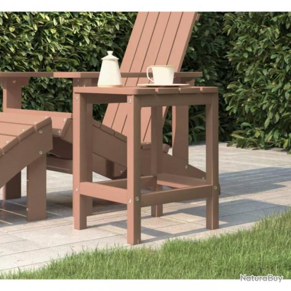 Table de jardin Adirondack Marron 38x38x46 cm PEHD alsavelo