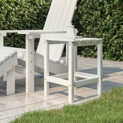 Table de jardin Adirondack Blanc 38x38x46 cm PEHD alsavelo