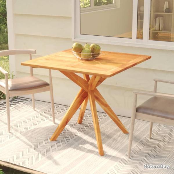 Table de jardin 85x85x75 cm Bois d'acacia solide alsavelo