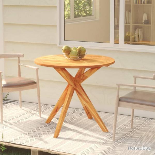 Table de jardin 85x85x75 cm Bois d'acacia solide alsavelo