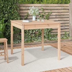 Table de jardin 82,5x82,5x76 cm bois massif de pin alsavelo