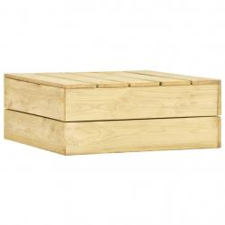 Table de jardin 75x75x31 cm Bois de pin imprégné alsavelo