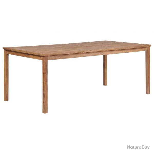 Table de jardin 200x100x77 cm Bois de teck solide alsavelo