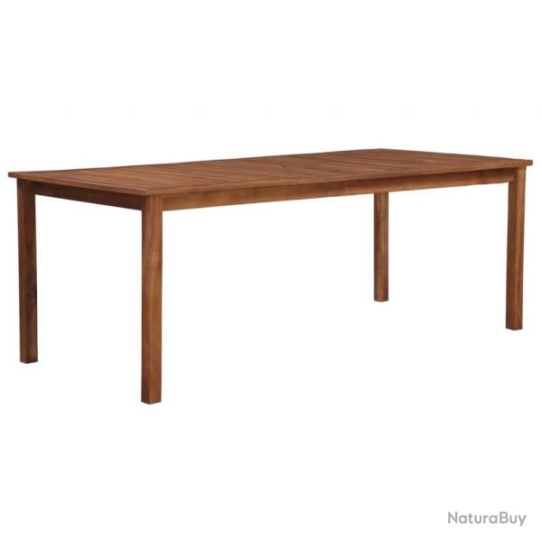 Table de jardin 200x100x74 cm Bois d'acacia massif alsavelo