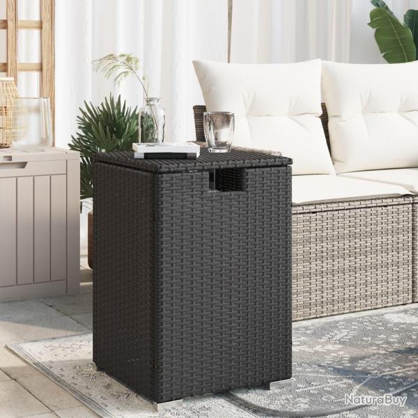 Table de couverture de bouteille de propane noir 40x40x60 cm alsavelo