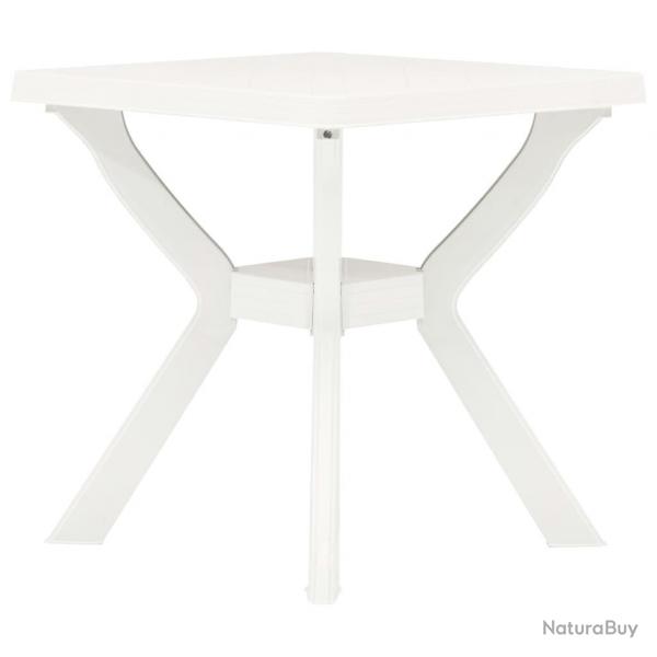 Table de bistro Blanc 70x70x72 cm Plastique alsavelo