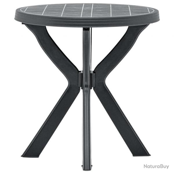 Table de bistro Anthracite 70 cm Plastique alsavelo