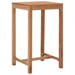 Table de bar de jardin 60x60x105 cm bois de teck solide alsavelo