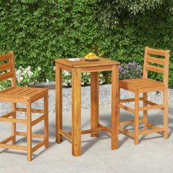 Table de bar de jardin 60x60x105 cm Bois d'acacia solide alsavelo