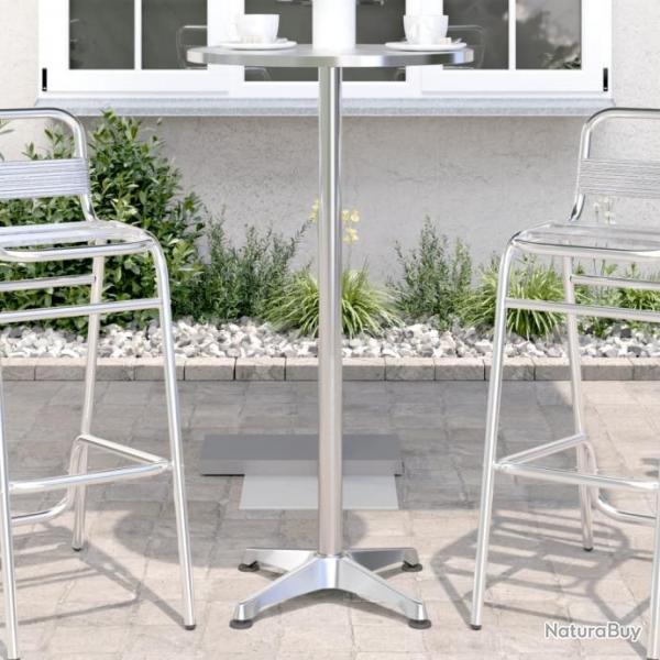 Table de bar d'extrieur rglable en hauteur aluminium alsavelo