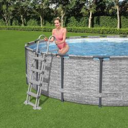 Échelle de piscine à 4 marches Flowclear 122 cm alsavelo